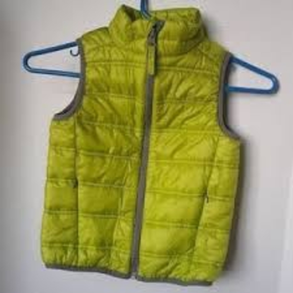 Eddie Bauer Kids Lime Green Puffer Vest